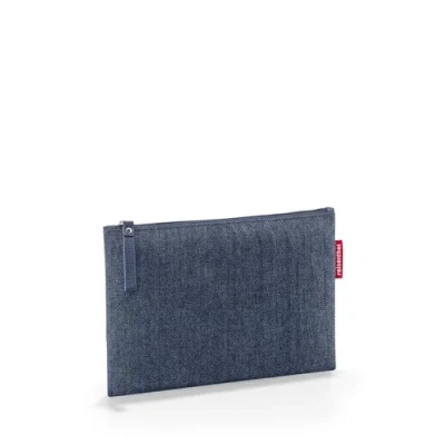 Afbeelding van Reisenthel Case 1 Make Up/Pennen Etui 0,25L Herringbone Donkerblauw