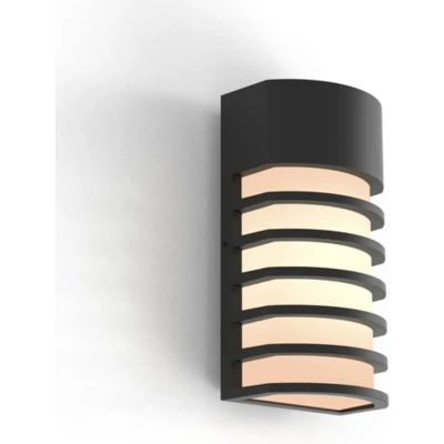 Afbeelding van Lutec FULTON 5207601012 Buitenlamp (wand) E27 Zwart