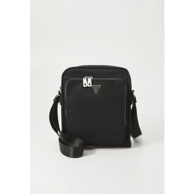 Afbeelding van GUESS Schoudertas Milano Top Zip Xbody With Front Pocket Black Zwart