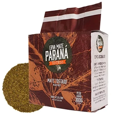 Afbeelding van Yerba Maté Parana Roasted 300 g + geschenkmonster (40 g): rijk aan antioxidanten en vitaminen, versnelt de stofwisseling, zonder suiker