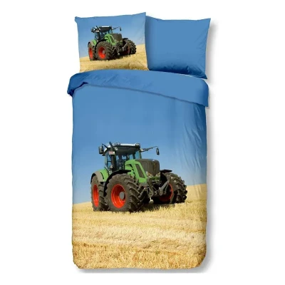 Image de Good Morning Tractor housse de couette 1 personne (140x200 cm + taie d&#039;oreiller) Multicolore