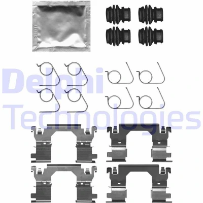 Afbeelding van DELPHI LX0701 Accessoireset, schijfremblok RENAULT: Megane 4, Kadjar, Captur II, NISSAN: X Trail, Qashqai 2