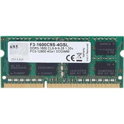 Afbeelding van G.Skill 4GB DDR3 1600 Werkgeheugenmodule voor laptop 4 GB 1 x MHz F3 1600C9S 4GSL