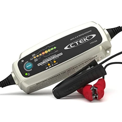 Image de CTEK MXS 5.0 Test Et Charge, Chargeur De Batterie 12V 5A, Mainteneur, Voiture Camion, Testeur D&#039;alternateur avec Mode Reconditionnement, Multicolore