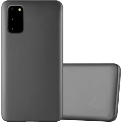 Afbeelding van Cadorabo Hoesje geschikt voor Samsung Galaxy S20 in METALLIC GRIJS Beschermhoes gemaakt van flexibel TPU silicone Case Cover