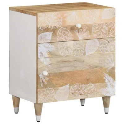 Image de vidaXL Table de chevet 50x33x60 cm bois manguier massif4018672
