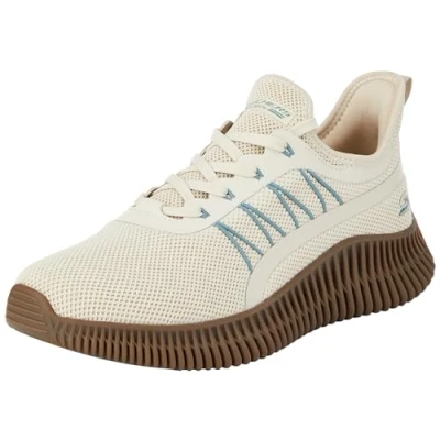 Afbeelding van Skechers Bobs Geo Sneakers voor heren, Natuurlijke gebreide meerkleurige synthetische rand