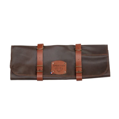 Afbeelding van Diamant Sabatier Messenmap leer chocolat