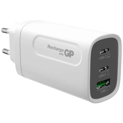 Afbeelding van GP Batteries GPWCGM3AWHUSB254 USB oplader 65 W Thuis Aantal uitgangen: 3 x USB, C bus (Power Delivery)