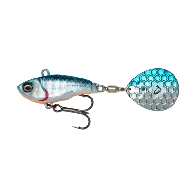Afbeelding van Savage Gear Fat Tail Spin (No Lead) 6,5cm (12,5g) Blue Silver Spinner