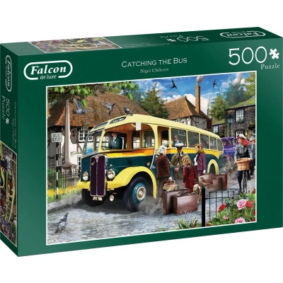 Afbeelding van Falcon puzzel Catching The Bus Legpuzzel 500 stukjes