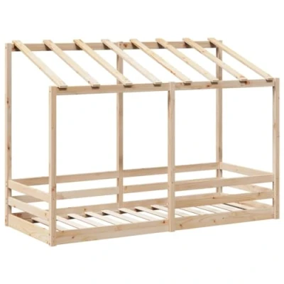 Afbeelding van Kinderbed met bedhuis 90x190 cm massief grenenhout