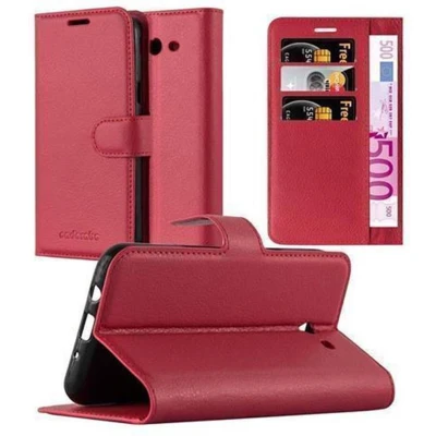 Afbeelding van Cadorabo Hoesje geschikt voor Samsung Galaxy J7 2017 US Version in KARMIJN ROOD Beschermhoes met magnetische sluiting, standfunctie en kaartvakje Book Case Cover Etui