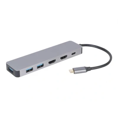 Image de Cablexpert A CM COMBO3 03 Station d&#039;accueil USB C 3.1 2 x HDMI