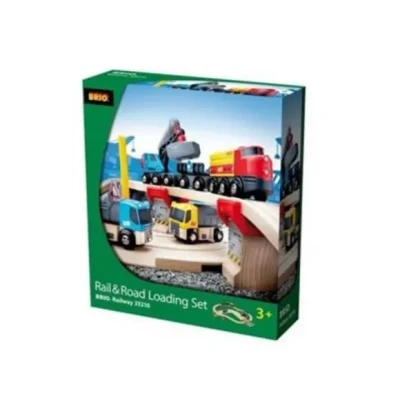 Afbeelding van BRIO Strassen Schienen Steinverlade SET Speelgoedtreinbaan voor kinderen, Maat: One Size, Multicoloured