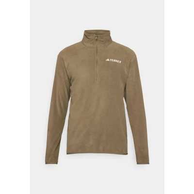 Afbeelding van Adidas Terrex Multi Essentials HALF ZIP Fleece trui, Heren, Maat: Medium, Olive strata
