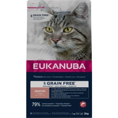 Afbeelding van Eukanuba Kat Senior Graanvrij Zalm 2 kg