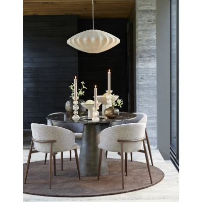 Afbeelding van Light&amp;living Hanglamp Ø70x30 cm FAY bruin
