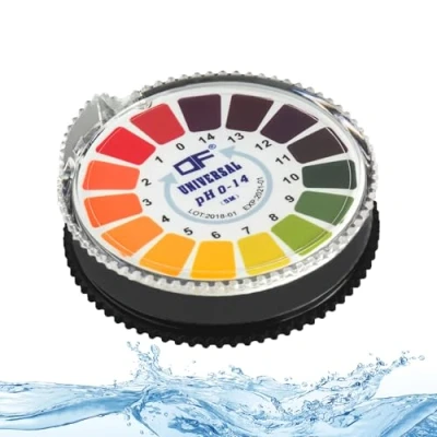 Afbeelding van ECENCE 1 stuk pH teststrips op rol, meetbereik 0 14, zonnebloemindicator universeel papier, zuurgraadtest voor aquaria, drinkwater