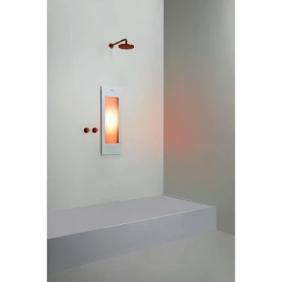 Afbeelding van Sunshower Round Small One infrarood inbouw 95x33x10cm White