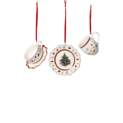 Afbeelding van Villeroy &amp; Boch Toy&#039;s Delight Kersthangers Set Van 3 Gebroken Wit