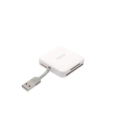 Afbeelding van PNY Kaartlezer Alles in één (USB 2.0), Geheugenkaartlezer, Wit