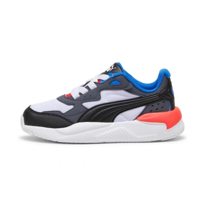 Afbeelding van Puma XRAY Speed AC Sneakers laag voor kinderen, Maat: 33, White black hyperlink blue redmazing Kunststof/ textiel