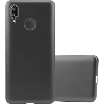 Afbeelding van Cadorabo Hoesje geschikt voor Huawei P20 LITE 2018 / NOVA 3E in METALLIC GRIJS Beschermhoes gemaakt van flexibel TPU silicone Case Cover