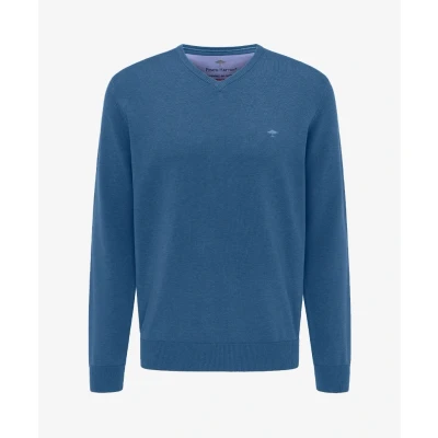Afbeelding van Fynch hatton pull voor heren blauw maat 3xl