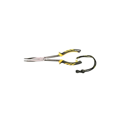 Afbeelding van Spro Extra Long Bent Nose Pliers Black Coated 28cm