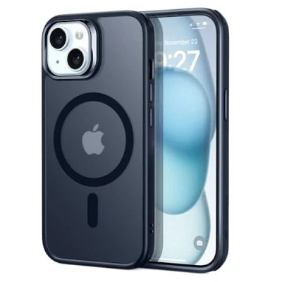 Afbeelding van ESR iPhone 15 Plus hoes, compatibel met MagSafe, bescherming volgens militaire normen, vergeelingsbestendig, krasbestendig, magnetische hoes voor Plus, klassieke serie,