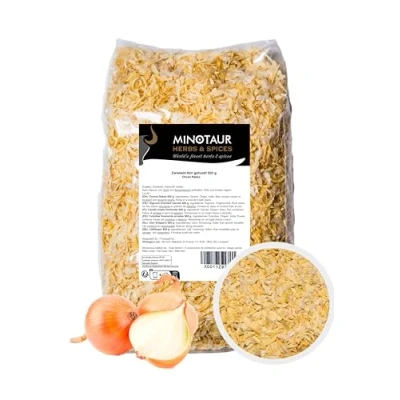 Afbeelding van Minotaur Kruiden fijngehakte uien 2 x 500 g (1 kg) gedroogde uienflakes