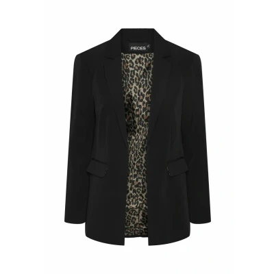 Afbeelding van Pieces Pcbozzy Halflange jas, Dames, Maat: XL, Black