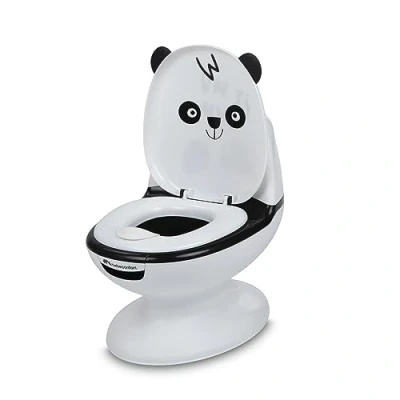 Image de Bebeconfort Pot Bébé Toilette, Siège d&#039;Apprentissage de la Propreté, 1 4 ans, 0 20 kg, Pare Éclaboussures, Vrai Son Chasse d&#039;Eau, Cuvette Amovible, Facile à Nettoyer, Panda