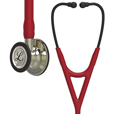 Afbeelding van 3M Littmann Cardiology IV diagnostische stethoscoop, bordeauxrood, champagne editie, 69 cm, 6176