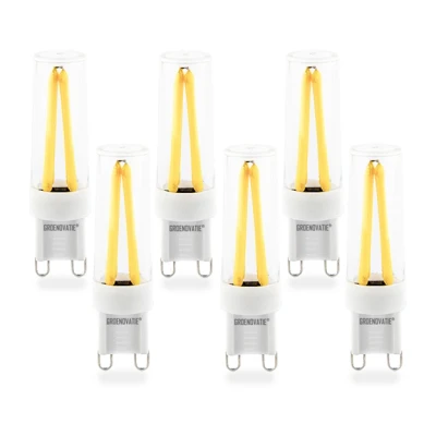 Afbeelding van G9 LED Filament Lamp 3W Warm Wit Dimbaar 6 Pack