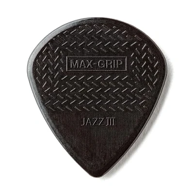 Afbeelding van Dunlop Max Grip Nylon Jazz III Stiffo Plectrum 6 Pack zwart Plectra