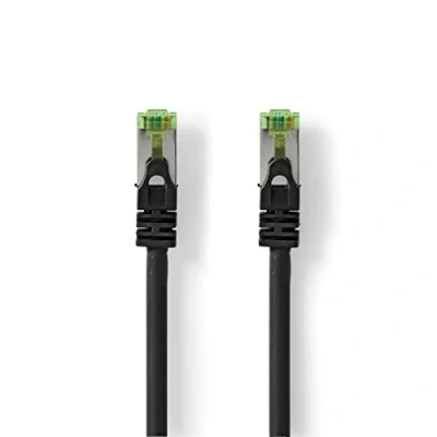Afbeelding van Nedis Ccgp85420Bk100 Cat7 Kabel Pimf Rj45 Male 10.0 M Snagless Rond Lszh Zwart Polybag