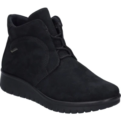Afbeelding van Josef Seibel Enkellaarsjes met sleehak, Dames, Maat: 35, Schwarz Textiel