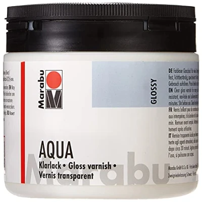 Afbeelding van Marabu 113575000 Aqua lak, verschillende maten, transparant blanke lak 500 ml
