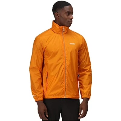 Image de Regatta Lyle IV Veste imperméable pliable pour homme, Orange flamme, M