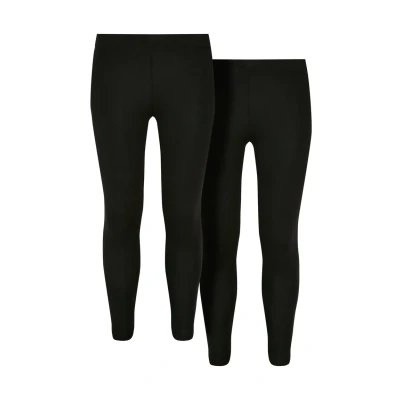 Afbeelding van Urban Classics Jersey 2 pack Kinder Legging Kids 146/152 Zwart