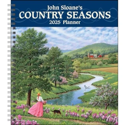 Afbeelding van John Sloane&#039;s Country Seasons 12 Month 2025 Monthly/Weekly Planner Calendar