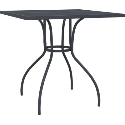 Afbeelding van Tuintafel 80x80x72,5 cm staal gaas antracietkleurig