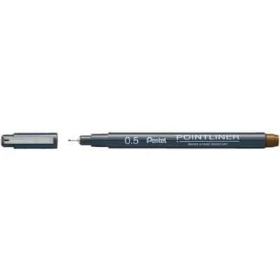 Afbeelding van Pentel S20P 5SP balpen Sepia Stick Fijn 1 stuk(s)