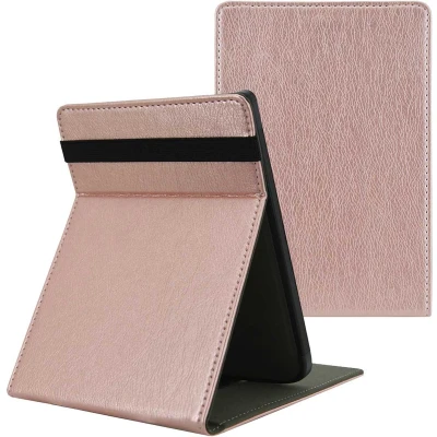 Afbeelding van imoshion Ereader Cover / Hoesje Geschikt voor Pocketbook Basic Lux 4 HD 3 Touch 5 Vivlio Stand Flipcase Rosé goud