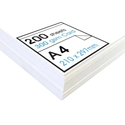 Afbeelding van Artway Studio A4 witte kaart ideaal voor presentatie, weergave, montage en karton 300 g/m² (200 vellen)