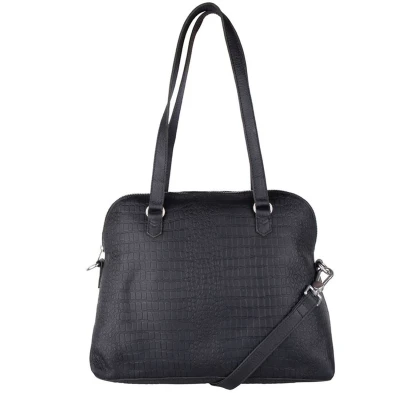 Afbeelding van Cowboysbag Shoulderbag Winwick croco black Damestas
