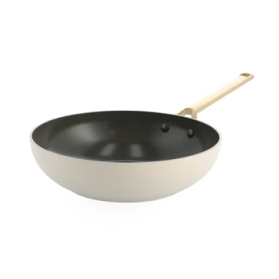 Afbeelding van Bk Sublime Cream Wit Wok Met Keramische Antikleeflaag 28cm