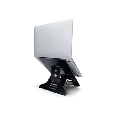 Image de R Go Riser Document Support pour ordinateur portable ergonomique, pliable et réglable, avec porte documents, certifié AGR 10&quot; 22&quot; noir